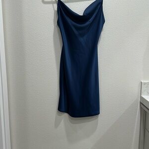 Urban Outfitters Cowl Neck Blue Women's Dress